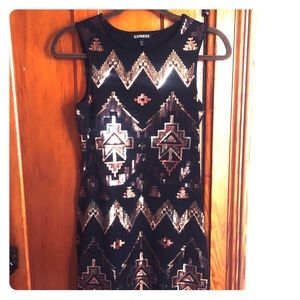 Express sequins dress